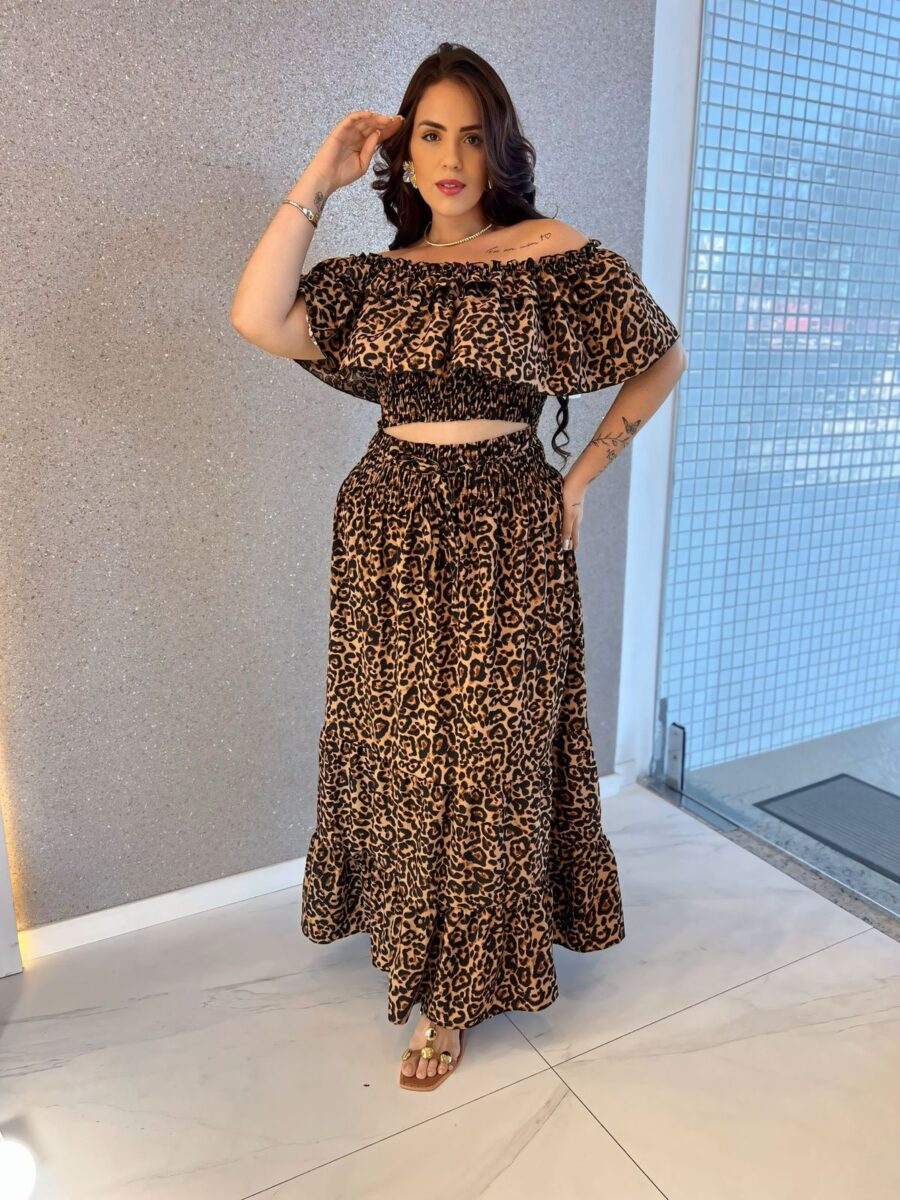 Conjunto Saia Longa Outono