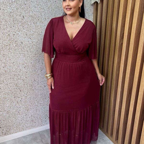 VESTIDO TULE MIDIA