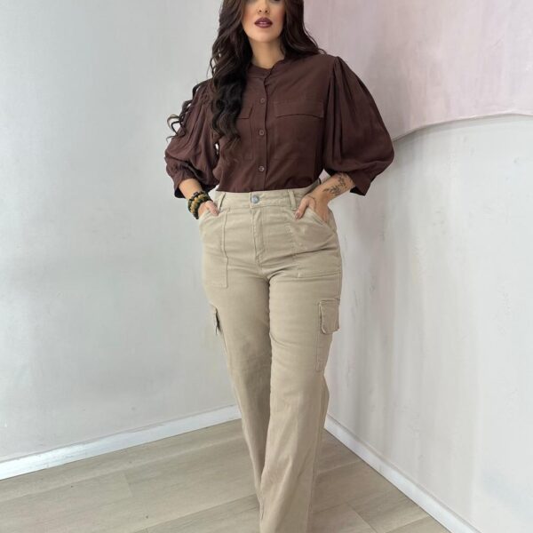 Calça Cargo c/ Lycra