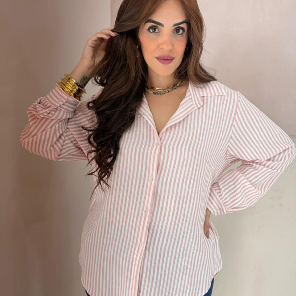 Camisa Social com listra